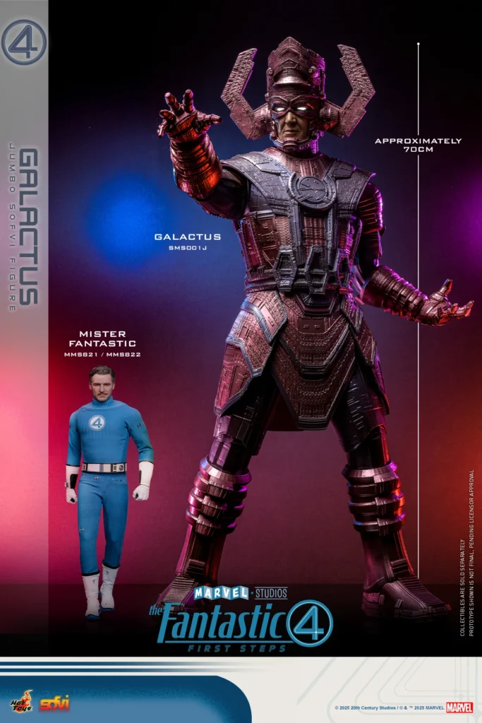 Hot Toys Unveils Stunningly Detailed Galactus Figure, Offering Best Look Yet for "Fantastic Four: First Steps"